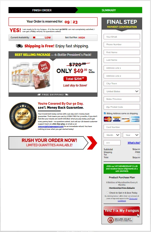 Mycosoothe order